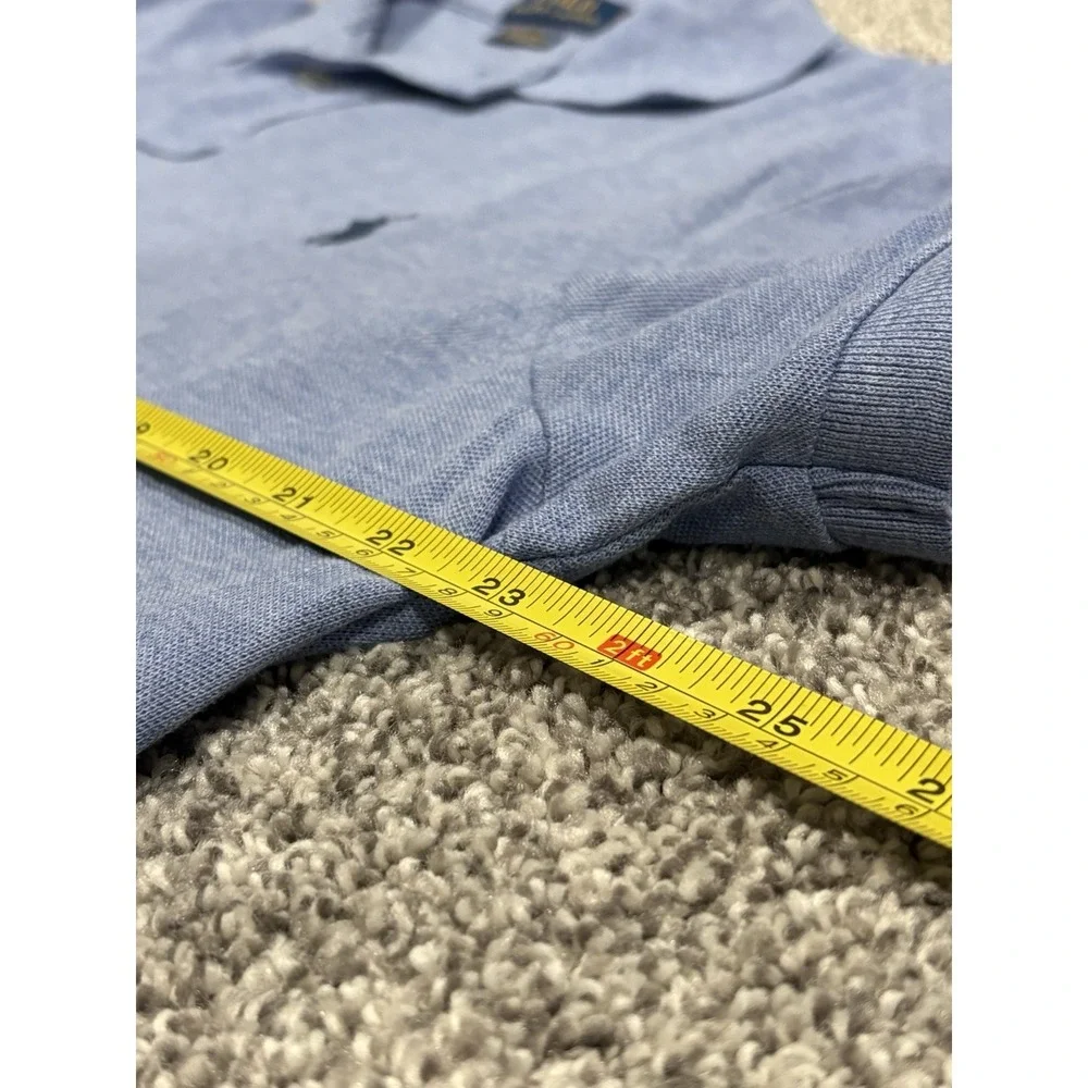 Polo Ralph Lauren Mens Size XL Custom Slim Fit Stretch Short Sleeve Polo Blue